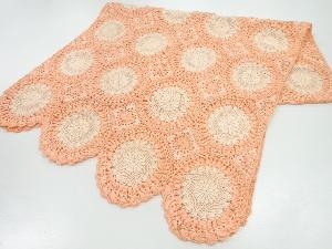 リボン刺繍花模様ショール